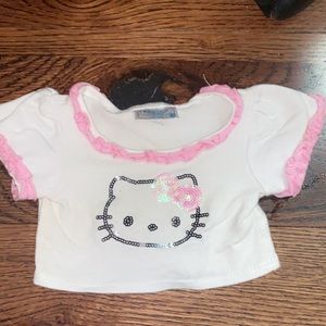 Build a Bear BAB 2010 Sanrio Hello Kitty Shirt Rare
White pink trim pink sequin